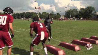 Football Outside Linebacker Drills [upl. by Ursola]