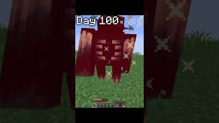 Minecraft 100 days videos be like💀minecraftmemes [upl. by Victoir18]