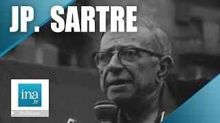 Jean Paul Sartre à Billancourt  Le Procès de la quotCause du peuplequot  Archive Ina [upl. by Higginbotham]