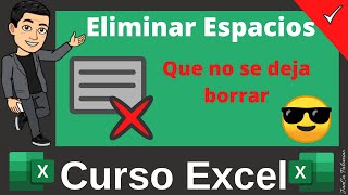 😎 Eliminar ESPACIOS en Excel de números o textos Shorts [upl. by Leahcim91]