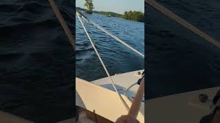 Dovekie 21 Sailing on Whitefish Lake  Rideau System [upl. by Goodkin]