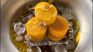 ASMR Sponges and Pine Sol Bottle 5LT 🌲💛🫧 Esponjas com Pinho Sol esponjasespumasasmr [upl. by Moseley239]