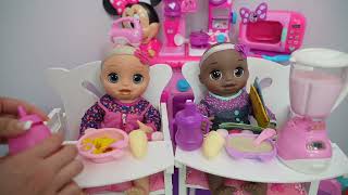 Baby Alive baby doll twins Morning to Evening Routine compilation videos [upl. by Angelia]