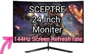 Sceptre 24Inch Curved 144Hz Gaming LED Monitor  Holy Smokes [upl. by Sosanna191]