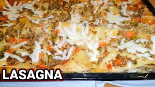 Beef Lasagna Recipe  How To Make Italian White Lasagna [upl. by Nnylsaj]