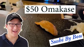 OMAKASE for ONLY 50 in Jersey City Sushi By Bou REVIEW [upl. by Willabella731]