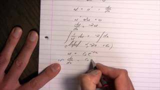 C03 Example problem using reduction of order [upl. by Aubree]