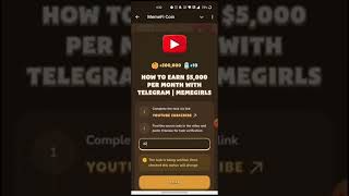 MEMEFI VIDEO CODE TODAY  HOW TO EARN 5000 PER MONTH WITH TELEGRAM MEMEGIRLS [upl. by Sacha]