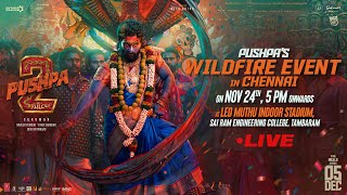 Pushpas WILDFIRE EVENT in Chennai LIVE  Pushpa 2 The Rule  Allu Arjun  Rashmika  Sukumar  DSP [upl. by Yrellih27]