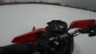 Riding a new 2024 Polaris Boost Assault 146 Oneida Lake Raceway in Lakeport NY [upl. by Garling]