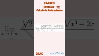 Exercice 12 Limites 2BAC Maths [upl. by Eyaj89]