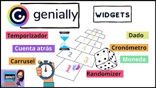 🔴 Widgets de Genially ⏰ Temporizador dado cronómetro cuenta atrás moneda carrusel randomizer 🚨 [upl. by Magnusson]