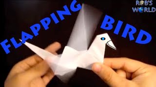 How to Make an Origami Flapping Bird  Robs World [upl. by Agnizn458]