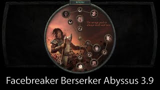 Path of Exile 39 Facebreaker Abyssus Berserker [upl. by Ayeki948]