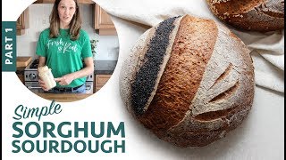 Simple Sorghum Sourdough  Part 1 GlutenFree Vegan Bread [upl. by Tuhn]