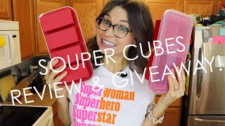 SOUPER CUBES REVIEW amp GIVEAWAY HOW I FREEZE SOUP [upl. by Adalai]