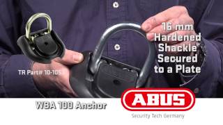 ABUS WBA 100 GRANIT WALLFLOOR ANCHOR Operational Demo [upl. by Imnubulo]