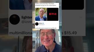 Netflix Cofounder Marc Randolph Revealed He Pays For His Subscription grandpa [upl. by Ynatterb]