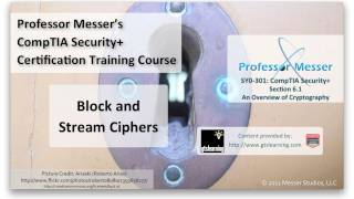 Block and Stream Ciphers  CompTIA Security SY0301 61 [upl. by Issy545]