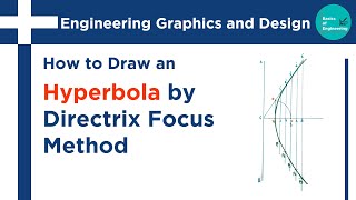 Hyperbola by directrix and focus method [upl. by Yennek]