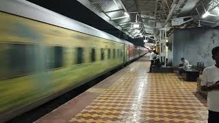 20954 Ahmedabad  MGR Chennai Super Fast express crossing Dehu Road Station [upl. by Ajup]