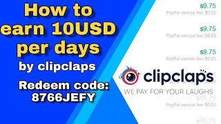 Clipclaps redeem code for 10 USD 100 working💯 [upl. by Thorncombe]