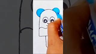 Cute ice cream drawing easy and simple drawing for kids and toddlers shorts ytshorts satisfying [upl. by Brand380]