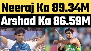 Neeraj Chopra and Arshad Nadeem Qualifies for Javelin Throw Final Event in Paris Olympic 2024 [upl. by Ruthi419]