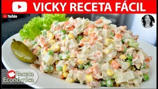 ENSALADA DE ATUN FACIL  VickyRecetaFacil [upl. by Narat]