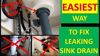 Unbelievably Simple Solution to Fix Bathroom Sink Drain Leak [upl. by Azil]