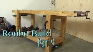 Build a solid workbench on a budget split top roubo Part 9 The leg vise  Vise chop [upl. by Deering645]