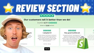 Show Selected Trustpilot Reviews In Shopify 2024  No Code Tutorial [upl. by Ruella552]