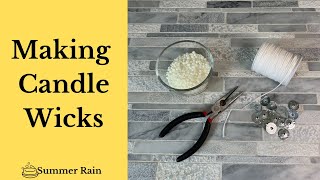 How to Make Candle Wicks Super Easy Complete Guide [upl. by Nwahsirhc136]