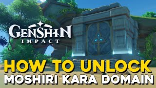 Genshin Impact How To Unlock Moshiri Kara Domain Tsurumi Island Domain [upl. by Alverson]