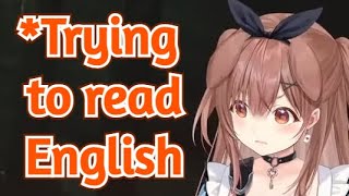 Korones English Reading Skill is Both Impressive and Confusing at the Same Time Hololive [upl. by Ahsram]