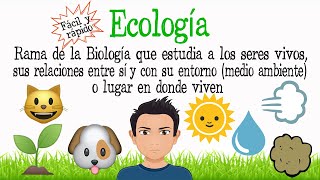 🌿¿Qué es la Ecología🌎 Fácil y Rápido  BIOLOGÍA [upl. by Bay305]