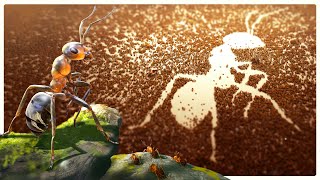 Leading a Massive Ant Colony through a Battlefield of Different Insects  Empire of the Ants [upl. by Lindo]