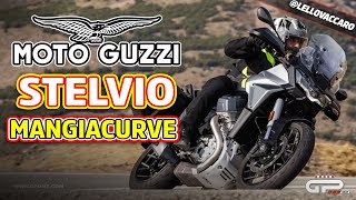 Test Moto Guzzi Stelvio mangia le curve e anche lo sterrato [upl. by Herschel]