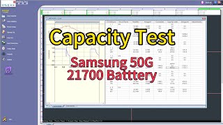 Capacity test：Samsung 21700 50G Lithium ion battery cell Ebikeflashlightpower tool1865021700 [upl. by Griffis]