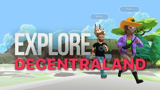 Explore Decentraland A Virtual Social World [upl. by Naicul]