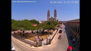 Campeche En Vivo  Vista Centro Histórico de la Capital del Estado de Campeche [upl. by Penoyer]