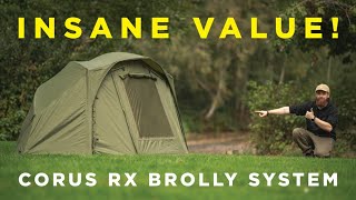 Is this the bestpriced bivvy system on the market  Corus RX Brolly [upl. by Nohsal]