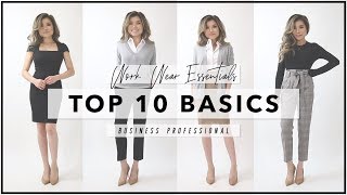 10 WORKWEAR ESSENTIALS Every Woman Needs to Own  How to Start Your First Work Wardrobe  Miss Louie [upl. by Madelaine]