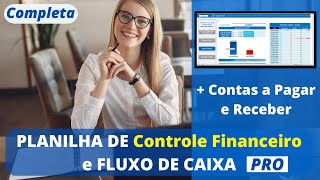 📣Completa Planilha de Fluxo de Caixa  Contas A Pagar Planilha de Controle Financeiro Em Excel [upl. by Ardra]