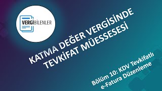 KDV TEVKİFATI BÖLÜM 10 KDV Tevkifatlı eFatura Düzenleme [upl. by Ecnarf]