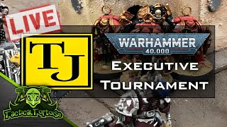 🔴TJs Executive Tournament  Live Warhammer 40k Tournament Coverage [upl. by Kciredes425]