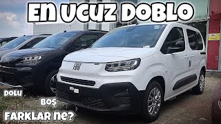 En Ucuz Fiat Doblo  Dolu amp Boş Farklar Neler [upl. by Anaitat321]