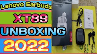 Lenovo Earbuds XT89 Unboxing  Lenovo xt89  lenovo wireless earbuds [upl. by Merrell]