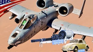 【最強のA10攻撃機】車よりデカイ30mmガトリング砲の桁違いの威力とは？ 華麗なアクロバット飛行も！ [upl. by Ianteen209]