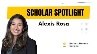 Scholar Spotlight Alexis Rosa [upl. by Einaffyt]